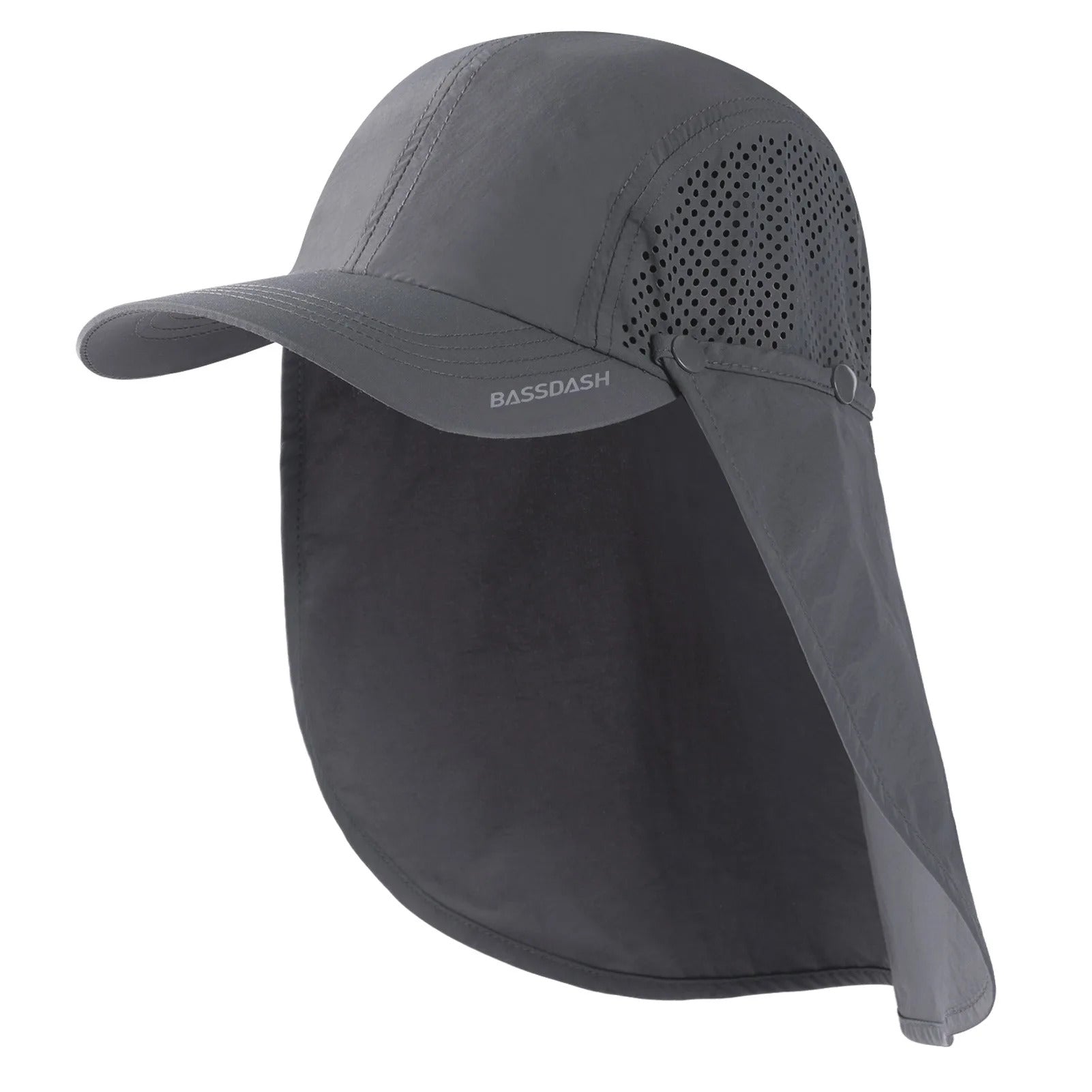 50+ Foldable Fishing Hat Baseball Cap with Removable Neck Flap Portable for Men Women Golf Hiking