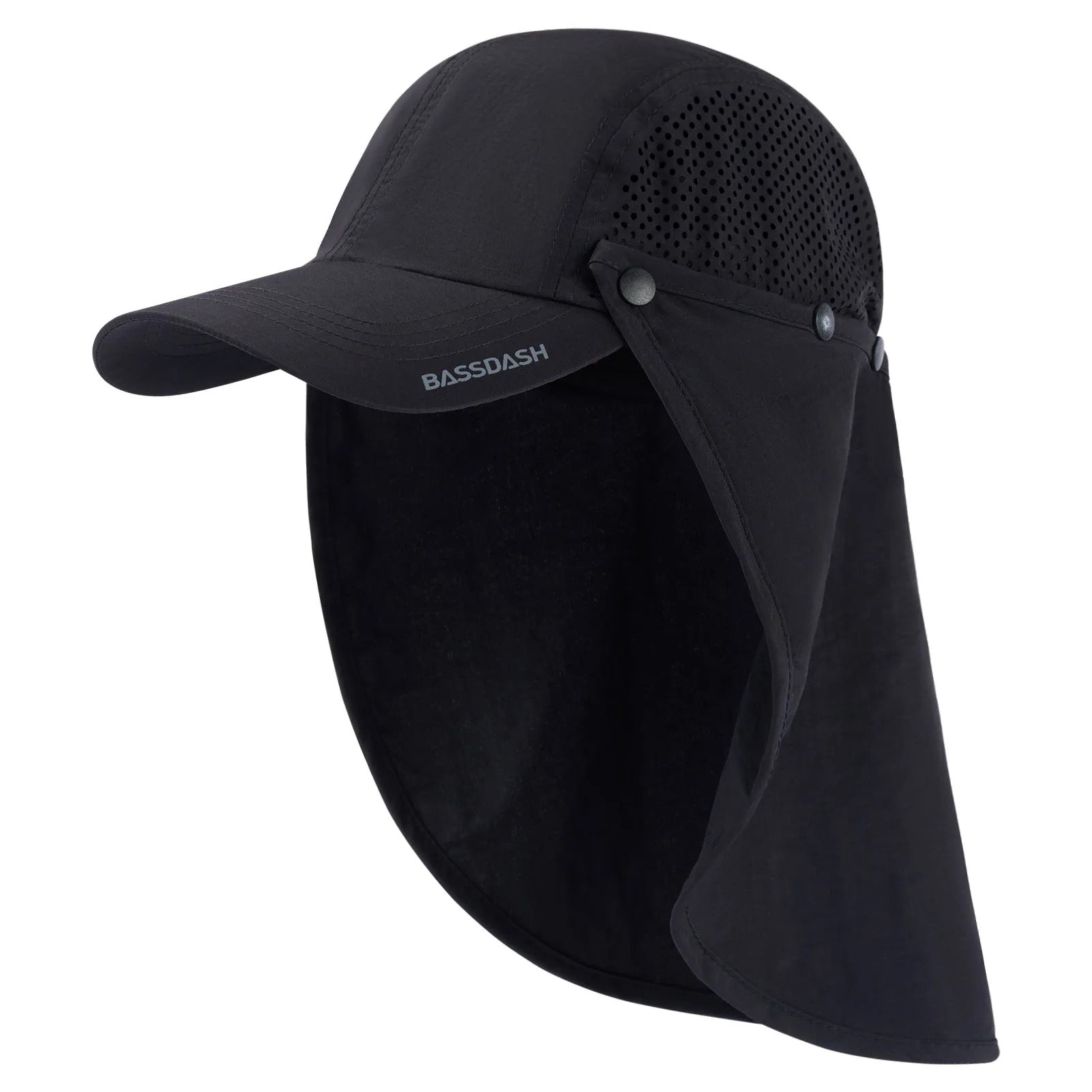 50+ Foldable Fishing Hat Baseball Cap with Removable Neck Flap Portable for Men Women Golf Hiking