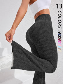 Women's Solid High Waist Sports Leggings, Casual Comfy Breathable Skinny Pants for Yoga Gym Workout Running, Ladies Sportswear for All Seasons, Fitness Summer Bottoms
