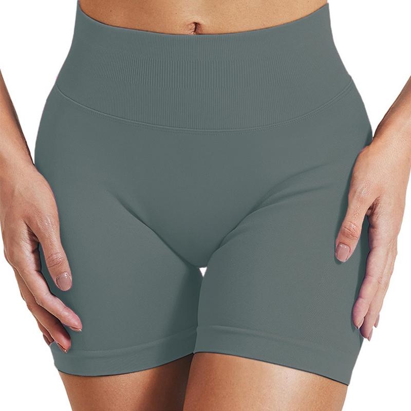 High WaistedBand High-Waisted Seamless Workout Shorts for Women Scrunch Butt Lifting Design Compression Fit Stretchy Breathable Fabric Perfect for Gym Yoga Running or Casual Activewear Sculpt Your Curves and Move with Comfort and Confidence All Day Long
