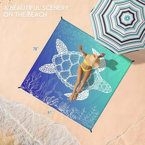 Waterproof Beach Mat Sandproof Travel Mat Portable Lightweight Folding Camping Supplies for Outdoor Camping Hiking Picnic