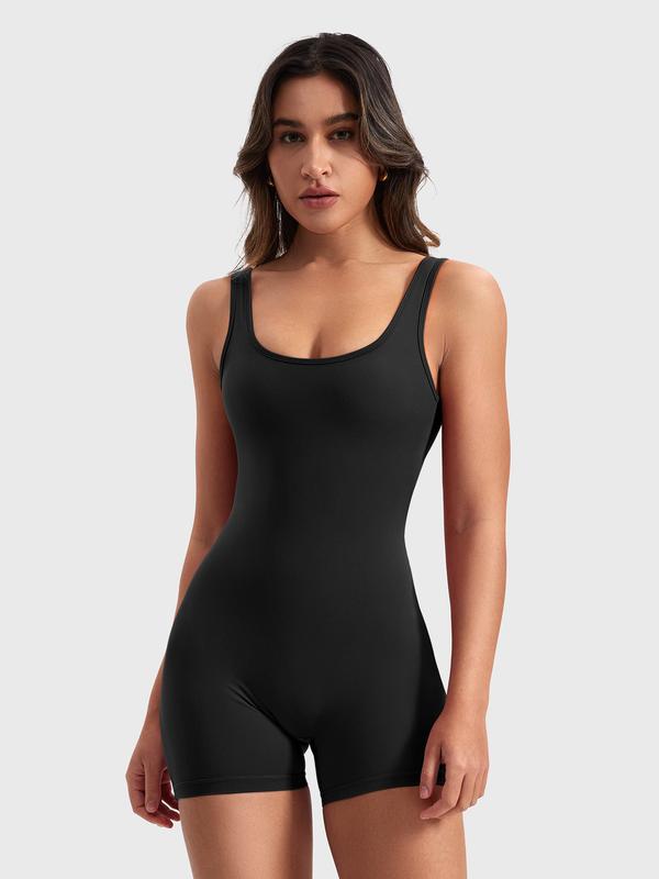 YEOREO One Piece  Jumpsuits for Women Backless Tummy Control Sleeveless Jumpsuits Lizvette V Back Scrunch Yoga Romper Gym Outfit Crop Top Workout Apparel Stretchable Activewear