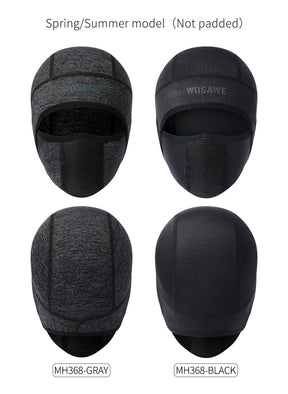 WOSAWE Sports Helmet Liner Ice Silk Hat Breathable Windproof Sports Balaclava Summer Headwear Motorcross Face Mask Cycling Cap