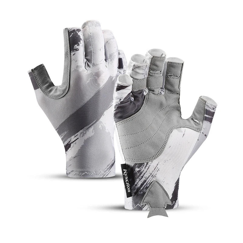 Outdoor Fishing Gloves Half Finger Men Women Anti-slip UV Wear Protection Sports Boating Fish Equipment Angling Sailing Gloves