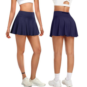 Women's Tennis Solid Pocket High Waist Athletic Skirt Pleated Golf Skorts with Pockets High Waisted Workout Running Casual Girl Skirts