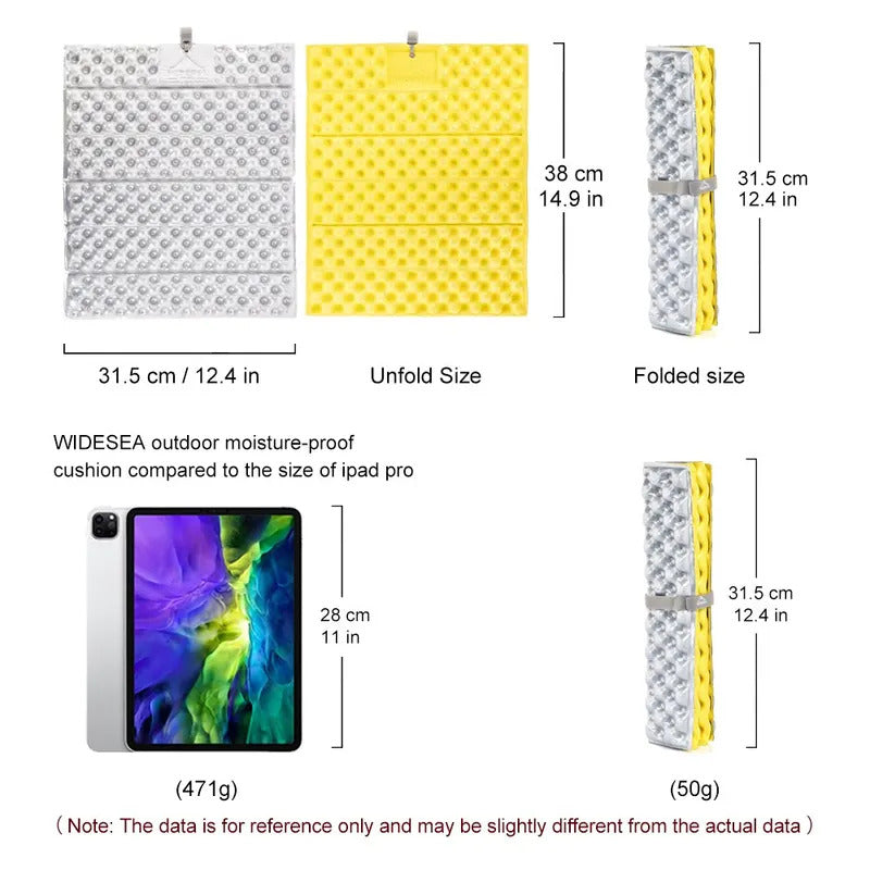 Outdoor Foldable Mat Seat Ultralight Picnic Camping Pad Waterproof XPE Foam Sitting Cushion Chair Tourist Hiking