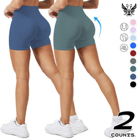 High WaistedBand High-Waisted Seamless Workout Shorts for Women Scrunch Butt Lifting Design Compression Fit Stretchy Breathable Fabric Perfect for Gym Yoga Running or Casual Activewear Sculpt Your Curves and Move with Comfort and Confidence All Day Long