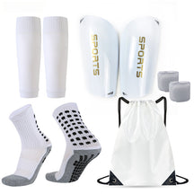 Elite Soccer Bundle - Grip Sock, Shin Guards, Pre-Cut Sock Sleeves, and Shin Guard Straps Bundle – Essential Equipment for Futbol Players