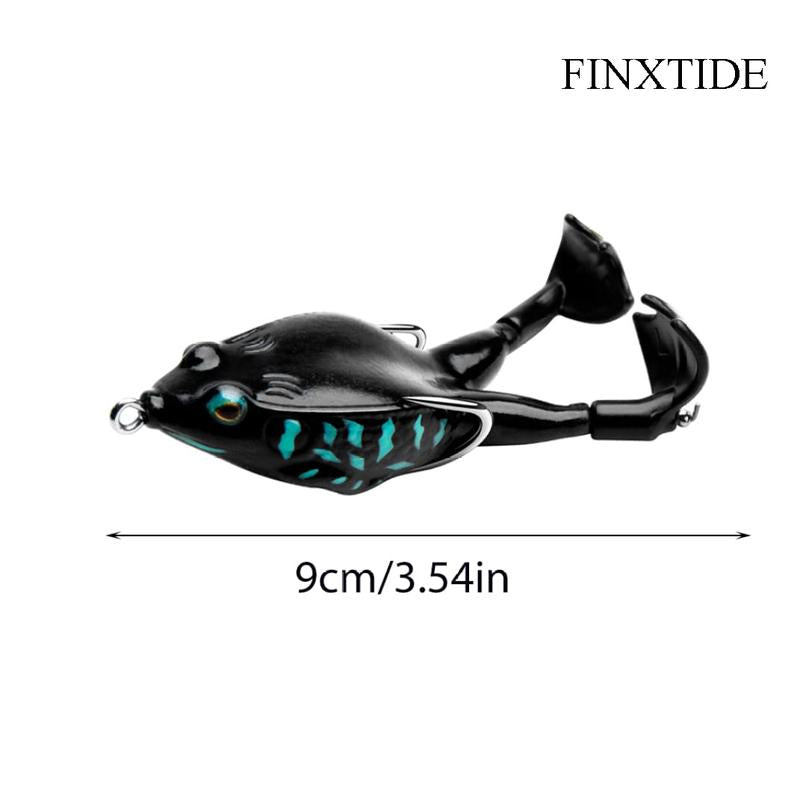 5PCS Frog Lures Baits Fishing Tools Double Propeller Legs Silicone Soft Treble Hook 13.5g Topwater Wobblers Artificial Baits Catfish Fishing Lures Dealsforyoudays