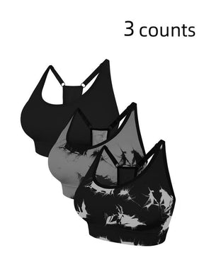 Women's Tie Dye Print Sports Bra, Breathable Comfortable High Stretch Sports Bra, Ladies Sportswear for Indoor Outdoor Wear, Women Workout Clothes