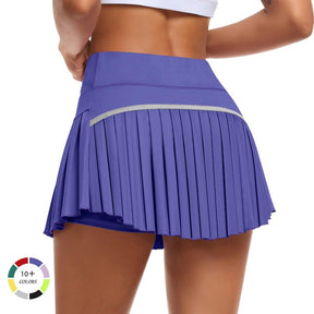 Womens Pleated Sports Skirt High Waisted Tennis Golf Skort Summer Mini Casual Girls Skirt Workout Athletic Skorts with Pockets for Ladies Summer Sportswear