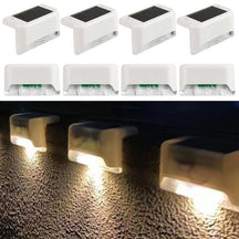 8-Pack Solar Deck Lights – Waterproof Outdoor LED Step Lights, Warm White, Auto On/Off, Easy Install for Patio, Stairs, Fence, Garden Landscape Lighting