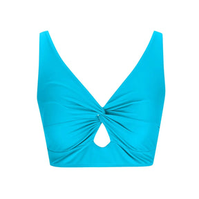 Women'S Swimsuit Top Solid Colour Bikini Swimsuit Fashion Gathering Push Up Tankini Swimsuit Sexy Backless Cross Strap Bikini
