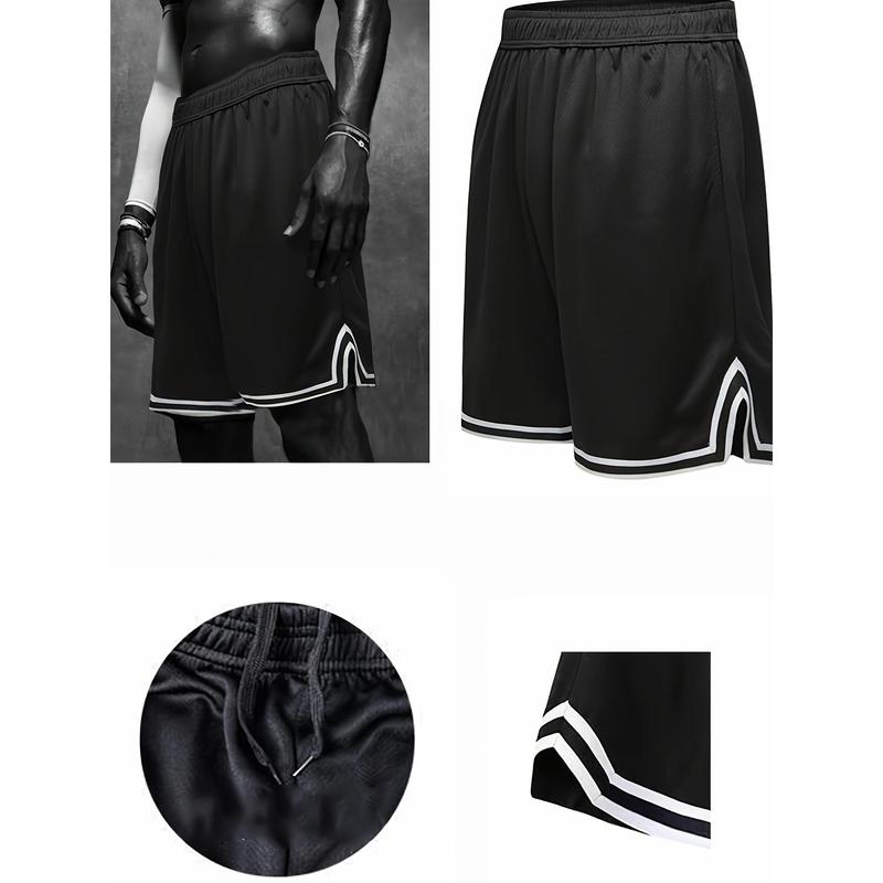 3PCS Men's Mesh Shorts, Three-Piece Set, Sports Basketball Shorts, Running, Fitness, Cycling, Hiking, Swimming, Quick-Dry, Breathable Elastic Shorts