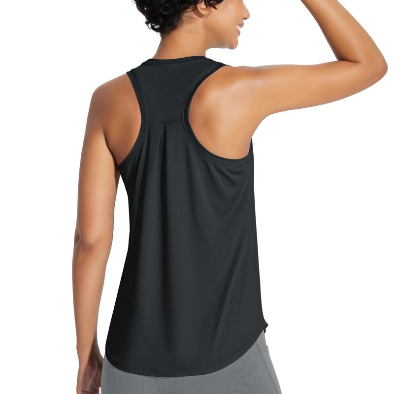 2025 Women's Workout Tank Top Racerback Tops Sleeveless Running Shirts Golf Outfits Loose Fit Yoga Athletic Gym Sports Tennis Workout Top Casual Lounge Everyday Wear