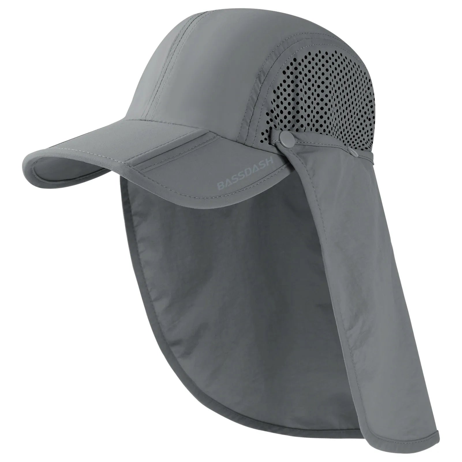 50+ Foldable Fishing Hat Baseball Cap with Removable Neck Flap Portable for Men Women Golf Hiking