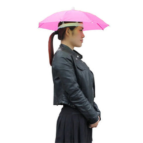 Portable Head Umbrella Hat Fishing Caps Anti-Rain Fishing Anti-Sun Umbrella Hat Adults Children Unisex Outdoor Pesca Sports Cap