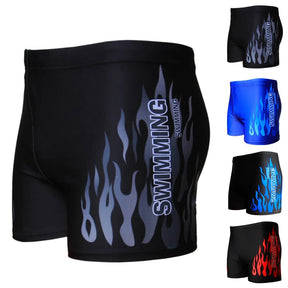 Men Swimwear Swimsuit Mens Swim Shorts Bathing Suit Swimming Pool Trunks Beach Briefs Flame Boxer Badpak maillot de bain homme