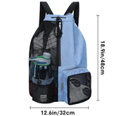 Swim Bag Mesh Drawstring Backpack with Wet Pocket Beach Backpack Swimming Sports Bag for School Swimming Beach Storage Bags