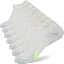 Men's Colorblock Striped Print Ankle Socks,7 Pairs ,Casual Moisture Wicking Low Cut Socks,Soft Comfy Breathable Socks for all Athletic Running