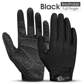 BIKING Summer Cycling Gloves Full Finger MTB Bike Gloves Touch Screen Non Slip Silicone Palm Driving Riding Gloves