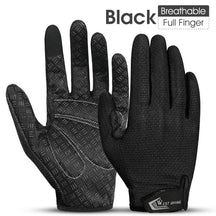 BIKING Summer Cycling Gloves Full Finger MTB Bike Gloves Touch Screen Non Slip Silicone Palm Driving Riding Gloves