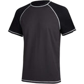 Men's UPF 50+ Rashguard Swim Tee Short Sleeve Running Shirt Swimwear Swim Hiking Workout Shirts #fathersdaygifts