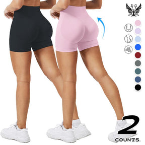 High WaistedBand High-Waisted Seamless Workout Shorts for Women Scrunch Butt Lifting Design Compression Fit Stretchy Breathable Fabric Perfect for Gym Yoga Running or Casual Activewear Sculpt Your Curves and Move with Comfort and Confidence All Day Long