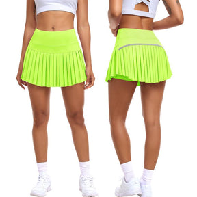 Womens Pleated Sports Skirt High Waisted Tennis Golf Skort Summer Mini Casual Girls Skirt Workout Athletic Skorts with Pockets for Ladies Summer Sportswear