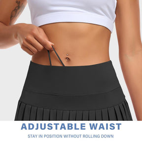 Womens Pleated Sports Skirt High Waisted Tennis Golf Skort Summer Mini Casual Girls Skirt Workout Athletic Skorts with Pockets for Ladies Summer Sportswear