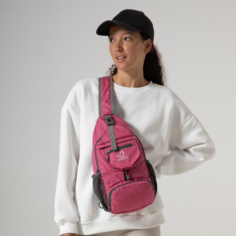 Packable Small Crossbody Sling Backpack Shoulder Chest Bag Daypack for Hiking Traveling