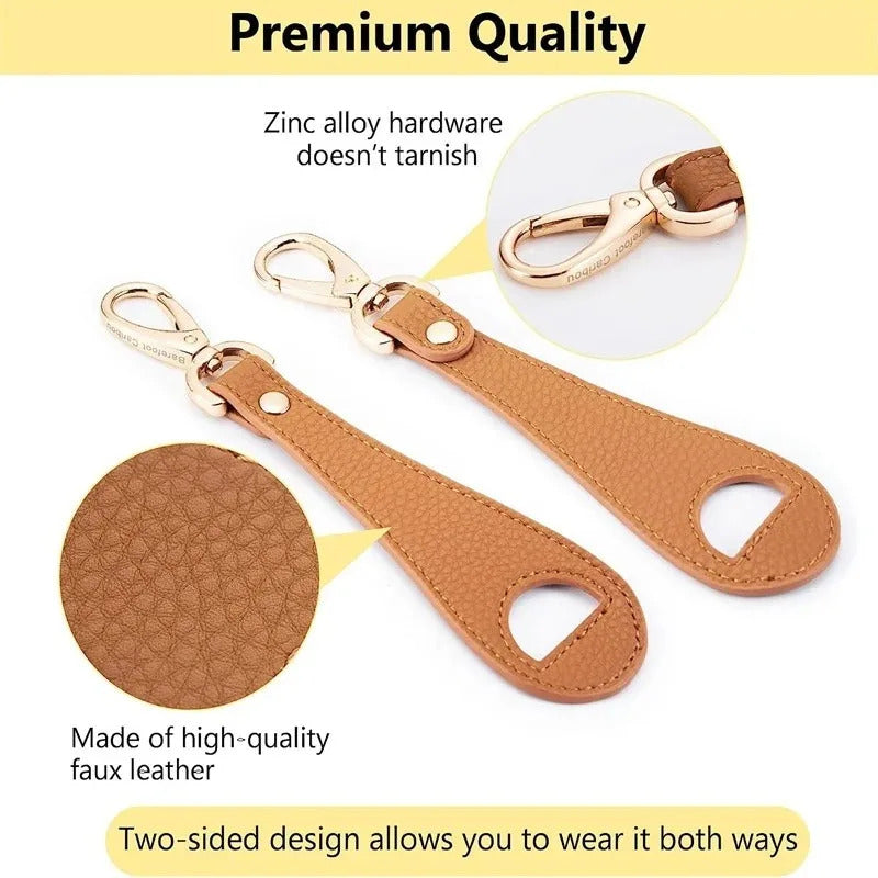 20pcs Travel Hat Clip Leather Simple Golf Baseball Hat Clip Summer Hat Strap Towel Glove Storage Wallet Buckle Hands-free Latch Clip