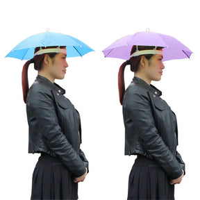 Portable Head Umbrella Hat Fishing Caps Anti-Rain Fishing Anti-Sun Umbrella Hat Adults Children Unisex Outdoor Pesca Sports Cap