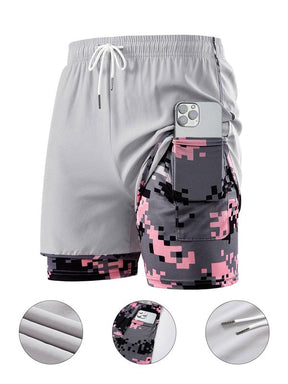 Women's Camo Print Gym Shorts, Breathable Comfortable Quick Drying Skinny Shorts, Ladies Sportswear for Indoor Outdoor Wear, Bottom