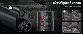 Night Vision Monocular, 2'' HD Screen Infrared Binoculars with Compass for Photos and Videos, Perfect for Adults Outdoor Camping and Wildlife Observation