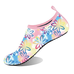 Quick-Dry Water Shoes for Women & Men - Aqua Socks Barefoot Swim Beach Yoga Exercise Pool Camping Gift with Breathable Elastic Fabric and Anti-Slip Sole Watershoes
