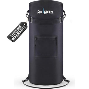 Boat Trash Can, 100% Odor & Leak Resistant, Portable, Reusable, 10-13 Gal Garbage Bag Snaps Inside, Easy to Install & Clean, Fishing, Sandbar, Kayak, Pontoon Boat Accessories Black