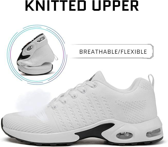 Womens Sneakers Air Cushion Running Tennis Shoes Women Lightweight Arch Support Walking Shoes