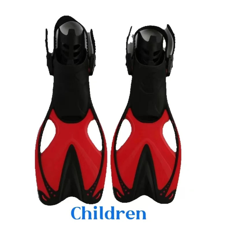 Children's Silicone flippers for men, women and children frog shoes swimming snorkeling equipment