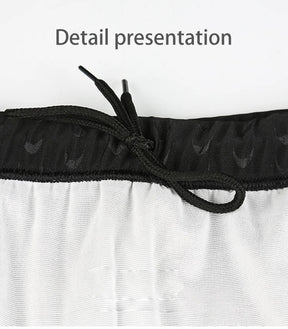 Adult Men's Summer Pure Black Large Size Professional Waterproof Quick Drying Bionic Fabric Sharkskin Swimming Trunks Wholesale