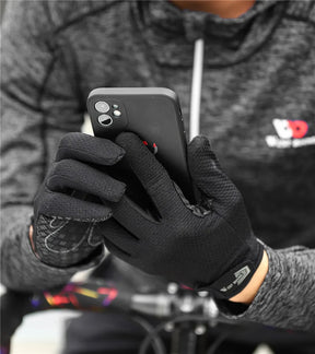 BIKING Summer Cycling Gloves Full Finger MTB Bike Gloves Touch Screen Non Slip Silicone Palm Driving Riding Gloves