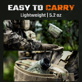 Hunting Rangefinder PF2E Precision Rangefinder, ±0.5yd Accuracy, 656Y Laser Range Finder,6X Magnification,Rain & Fog,bow Mode, Measuring speed,0.3s Instant Measurement,for Hunting & Golr rangefinder,Gift,Outdoor Surveying & Mapping