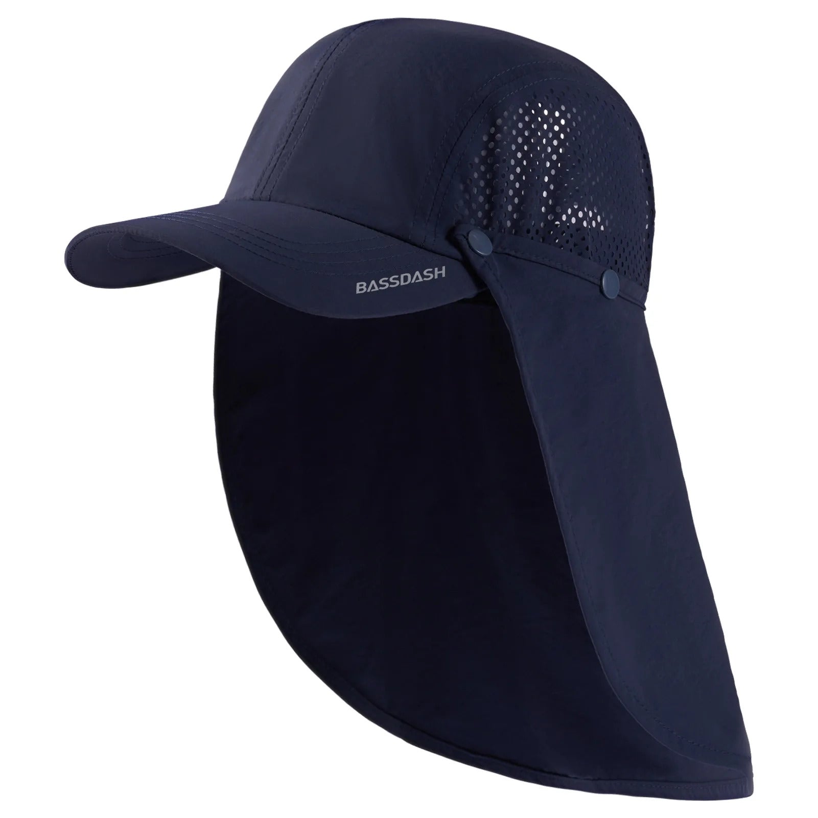 50+ Foldable Fishing Hat Baseball Cap with Removable Neck Flap Portable for Men Women Golf Hiking