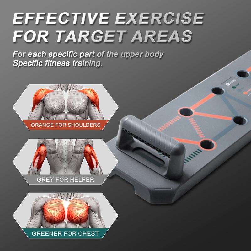Push Up Board – Foldable Push Up Board for Men and Women, Push Up Handles with  Coded Combo Positions for Exercise – At Home Workout Equipment Men, Pushup Board