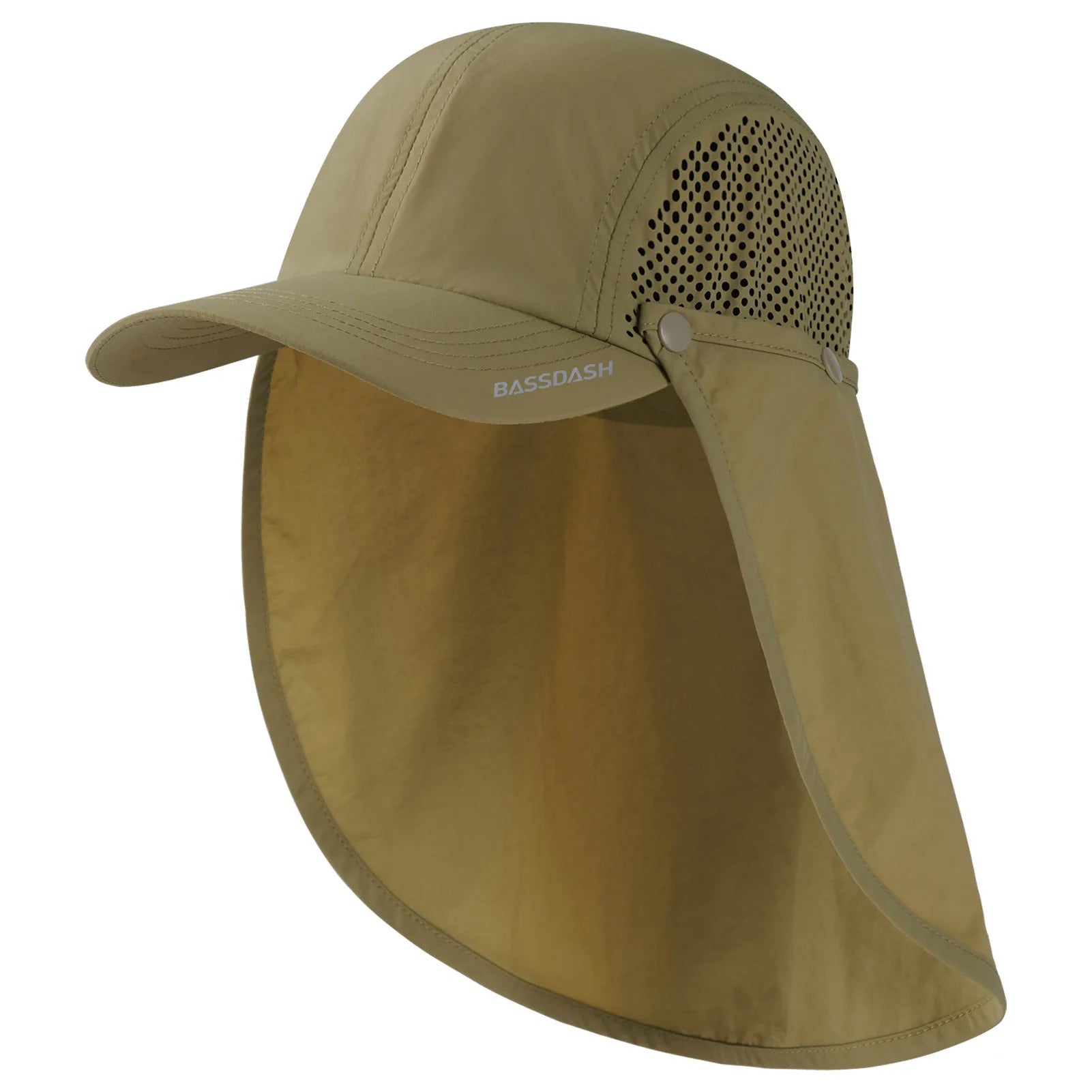50+ Foldable Fishing Hat Baseball Cap with Removable Neck Flap Portable for Men Women Golf Hiking