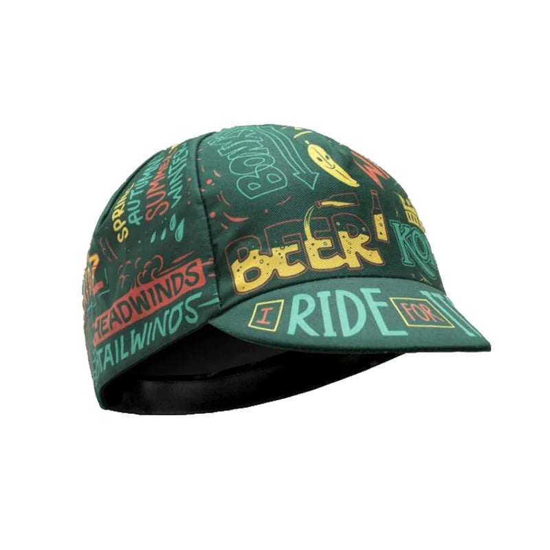 Coffee Ride and Beer Ride Cycling Hat Funny Road Bicycle Cap Donut Bike Headwear Men and Women Gorra Ciclismo