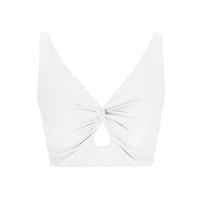 Women'S Swimsuit Top Solid Colour Bikini Swimsuit Fashion Gathering Push Up Tankini Swimsuit Sexy Backless Cross Strap Bikini