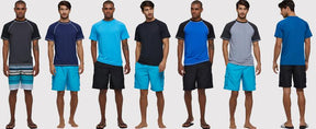 Men's UPF 50+ Rashguard Swim Tee Short Sleeve Running Shirt Swimwear Swim Hiking Workout Shirts #fathersdaygifts