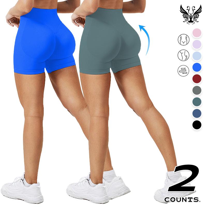 High WaistedBand High-Waisted Seamless Workout Shorts for Women Scrunch Butt Lifting Design Compression Fit Stretchy Breathable Fabric Perfect for Gym Yoga Running or Casual Activewear Sculpt Your Curves and Move with Comfort and Confidence All Day Long