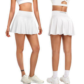 Women's Tennis Solid Pocket High Waist Athletic Skirt Pleated Golf Skorts with Pockets High Waisted Workout Running Casual Girl Skirts